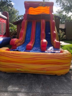 Parties N' Motion provides double inflatable water slide rentals to the Jacksonville Florida area.