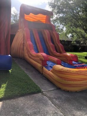 Parties N' Motion provides double inflatable water slide rentals to the Jacksonville Florida area.