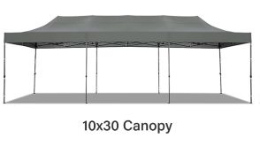 large 10 foot by 30 foot tent to rent