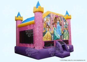 disney princess pink and purple bounce house