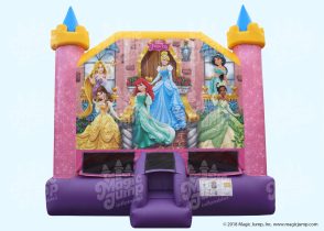 disney princess pink and purple bounce house