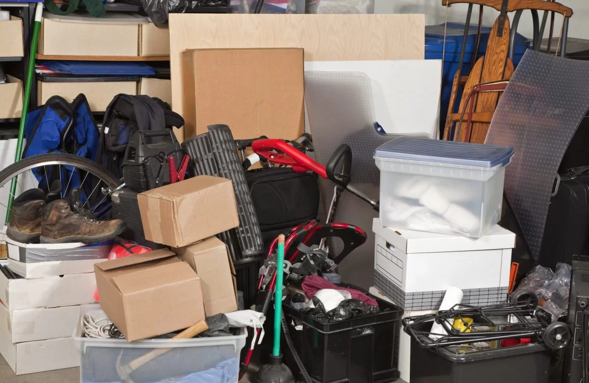 garage full of junk