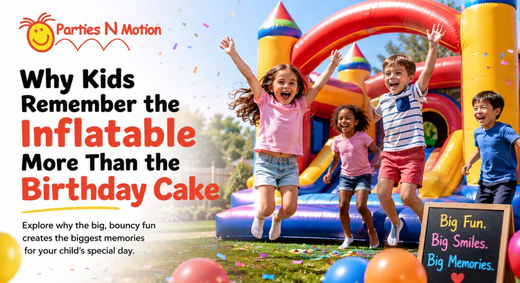 why kids remember the inflatable more than the birthday cake